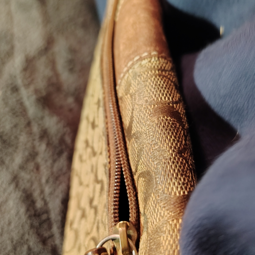 Coach Brown Signature Clutch, Rehab Project!!! - Picture 3 of 6